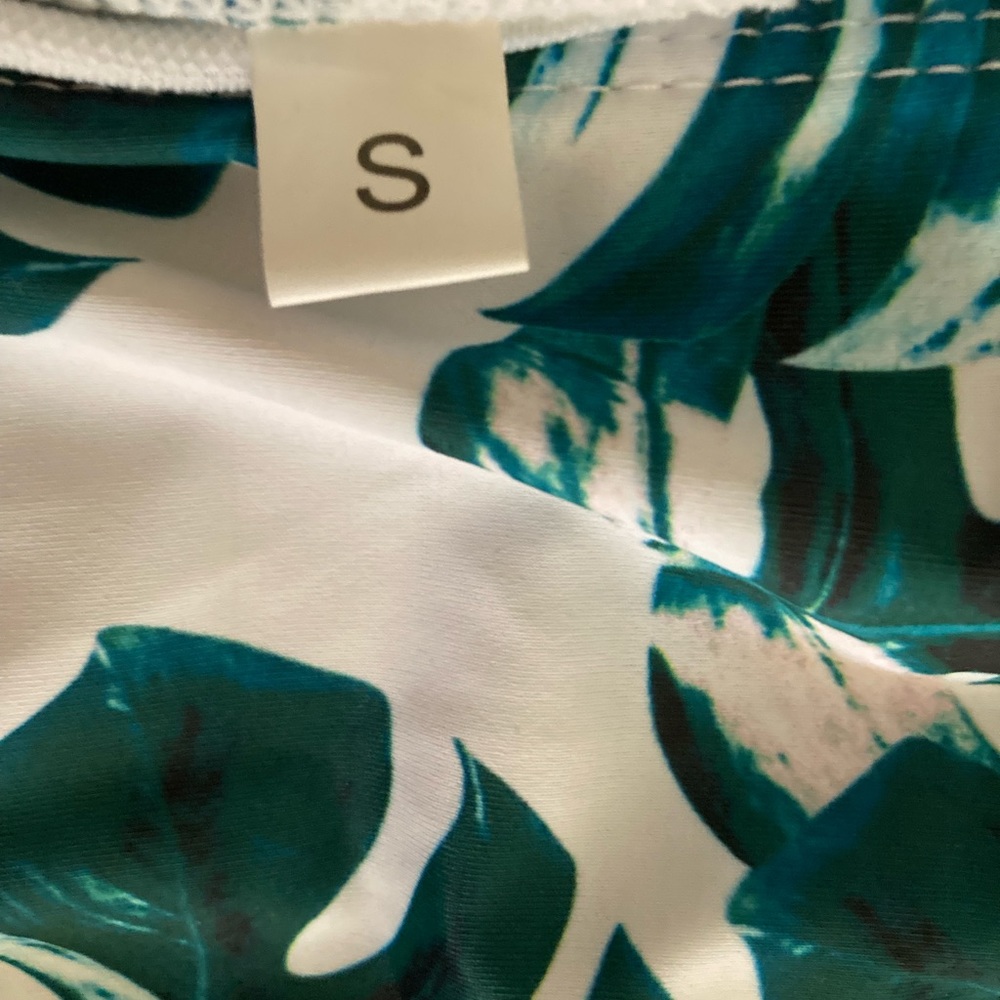 Green Palm Bikini Bottom‎ size Small - Picture 3 of 5
